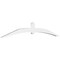 Ekena Millwork Archdale Architectural Grade PVC Gable Bracket, 84"W x 14"H x 2"D x 4"F, 4/12 Pitch GBP084X14X0204ARC00 - alternate 1